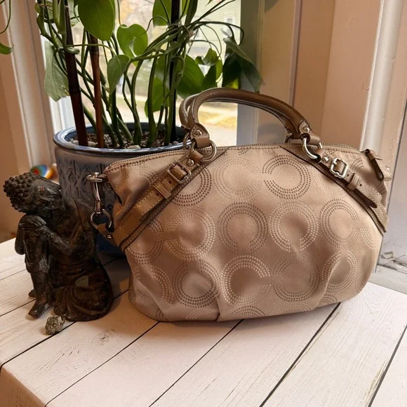 COACH | Madison Dotted Op Art Sophia Satchel (2010) #15935 - Picture 3 of 14